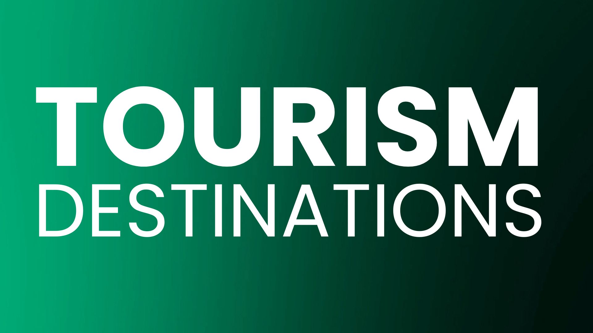 Green Initiative Tourism Destinations