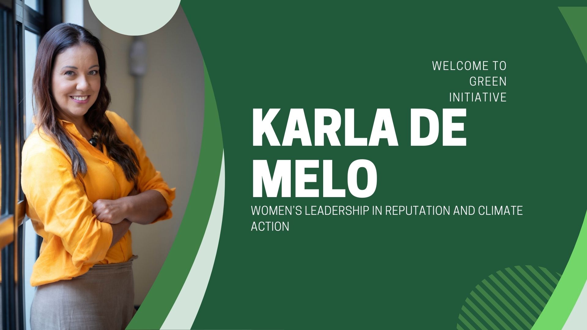 Green Initiative Welcomes Karla de Melo as Global Head of Reputation